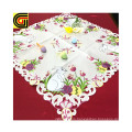 Hot Selling  Easter Embroidery cutwork table cloth